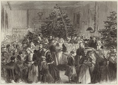 Entretenimento anual e distribuição de prêmios da árvore de Natal no University College Hospital de English School