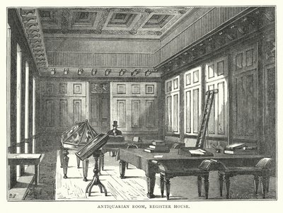 Sala Antiquário, Casa de Registro (gravura) de English School