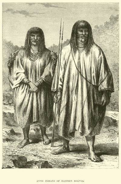 Antis índios do leste da Bolívia de English School