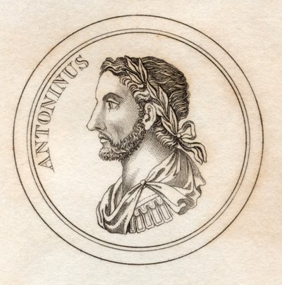 Antoninus Pius, do &39;Crabb&39;s Historical Dictionary&39;, publicado em 1825 de English School