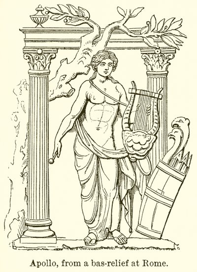 Apolo, de um baixo-relevo em Roma de English School