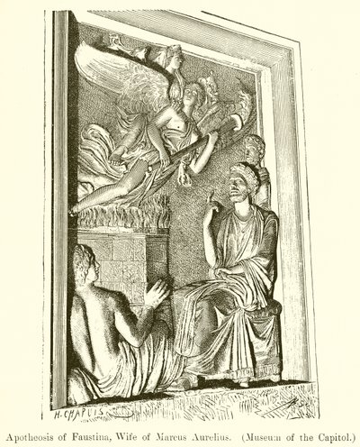 Apoteose de Faustina, esposa de Marco Aurélio. (Museu do Capitólio) de English School