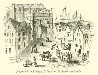 Abordagem para London Bridge no lado de Southwark de English School