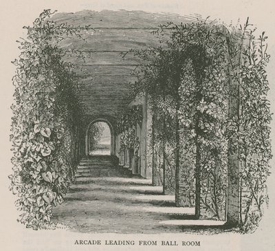 Arcade que leva ao Ball Room, Holland House de English School