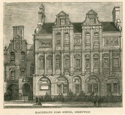 Arquitetura do Conselho Escolar de Londres: Blackheath Road School, Greenwich, Londres de English School