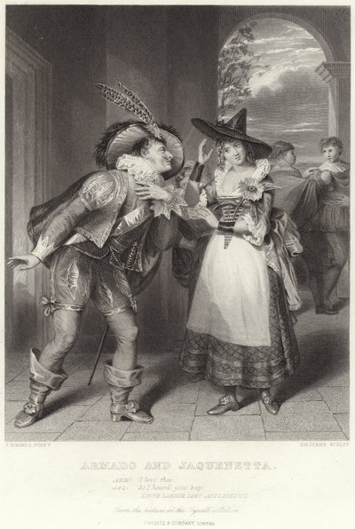 Armado e Jaquenetta, ama o trabalho perdido, ato I, cena II de English School