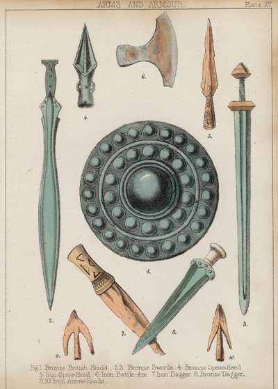 Armas e Armaduras (cor litho) de English School