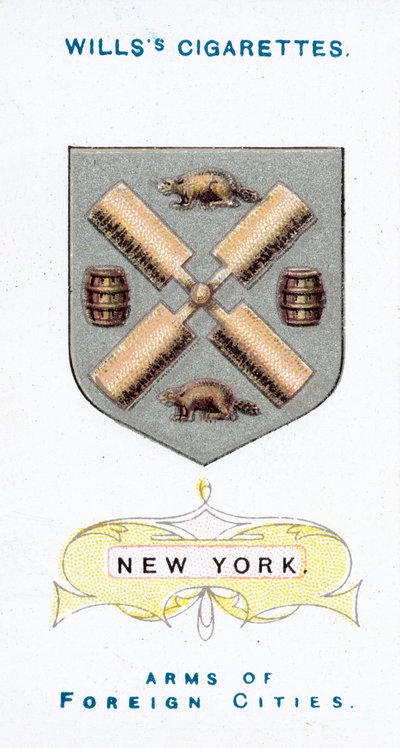 Arms of New York (chromolitho) de English School
