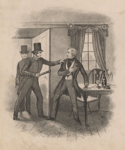 Prisão de Frederick George Manning (gravura) de English School