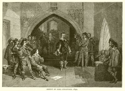 Detenção de Lord Strafford, 1640 de English School
