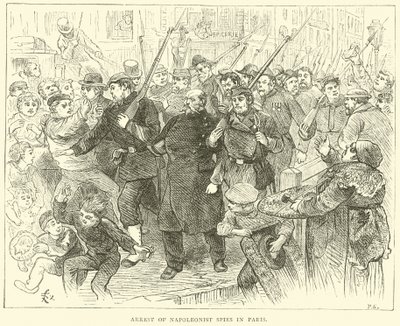 Detenção de espiões napoleonistas em Paris, outubro de 1870 de English School