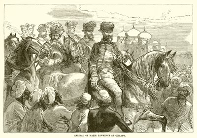 Chegada do major Lawrence em Coilady (1753) de English School