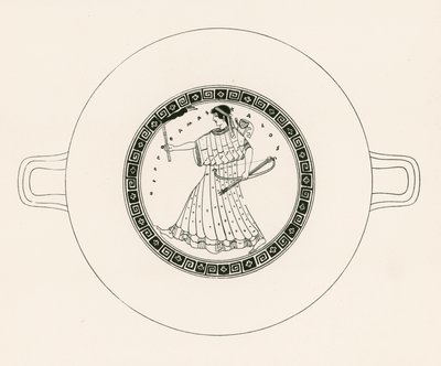 Ártemis com arco, flecha e tocha (gravura) de English School