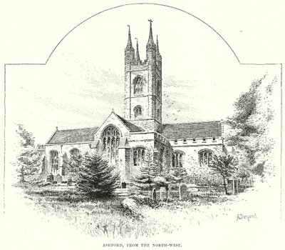 Ashford, do noroeste (gravura) de English School