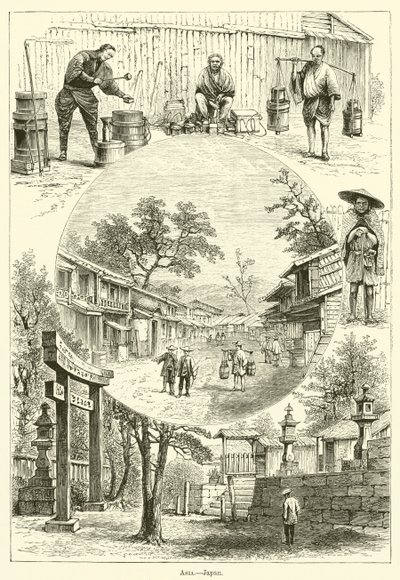 Ásia, Japão (gravura) de English School
