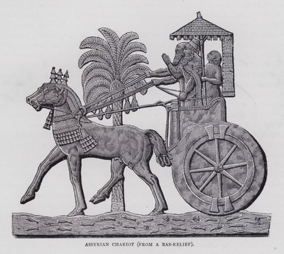 Carruagem Assíria (gravura) de English School