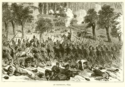 Em Solferino, 1859 de English School