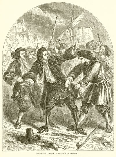 Ataque a James II. na ilha de Sheppey de English School