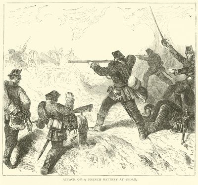 Ataque a uma bateria francesa em Sedan, setembro de 1870 de English School