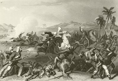 Ataque aos amotinados de Sealkote pela cavalaria irregular do general Nicholson de English School