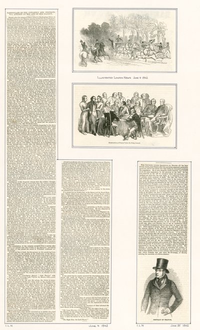 Tentativa de vida da rainha Victorias, 1842 de English School