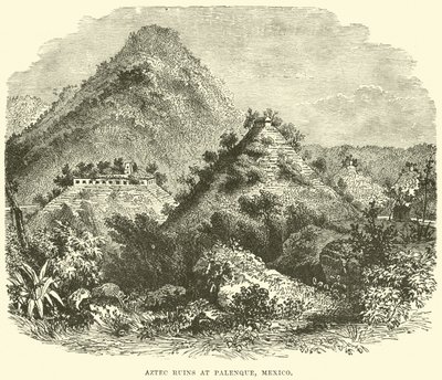 Ruínas astecas em Palenque, México de English School