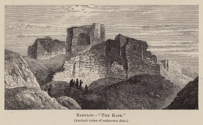 Babilónia, "O Kasr" (gravura) de English School
