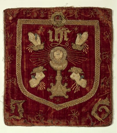 Distintivo das Cinco Chagas de Cristo (tecido bordado) de English School