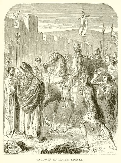 Balduíno entrando em Edessa (gravura) de English School