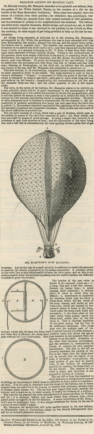 Subida de balão na segunda-feira passada de English School