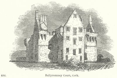 Ballyromney Court, Cork (gravura) de English School