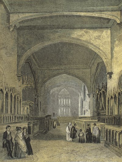 Catedral de Bangor, o coro de English School