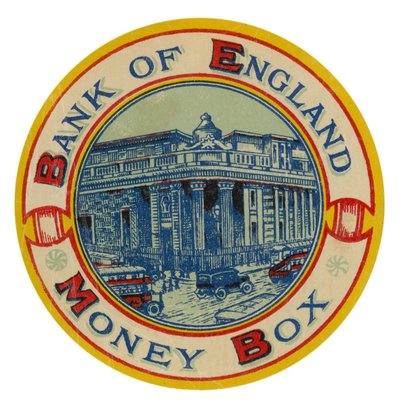 Banco da Inglaterra, caixa de dinheiro de English School