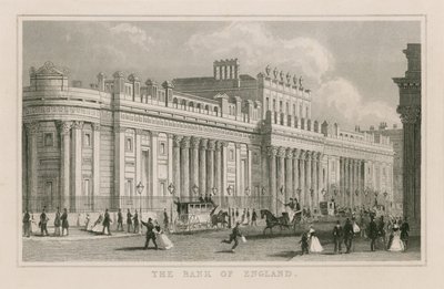 Banco da Inglaterra, Sir John Soanes Frente Sul, 1823 de English School