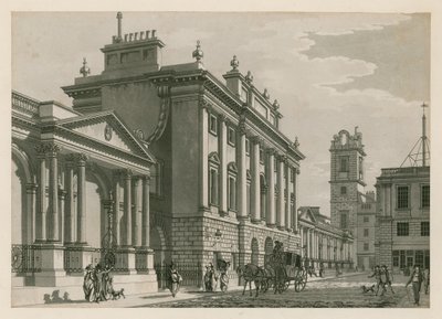 Banco da Inglaterra, West Wing adicionado por Sir Robert Taylor, 1783 de English School