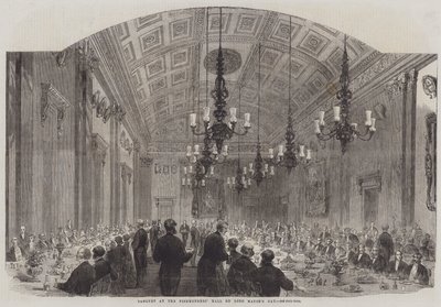 Banquete na peixaria no Dia do Senhor Prefeito (gravura) de English School