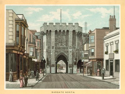 Bargate North (litografia a cores) de English School