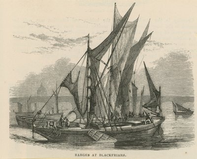 Barcaças em Blackfriars de English School