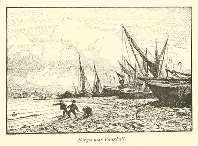 Barcaças perto de Vauxhall de English School