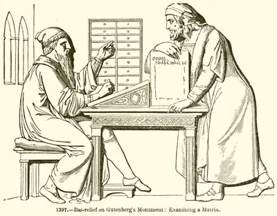 Baixo-relevo no Monumento a Gutenberg: Examinando uma Matriz de English School