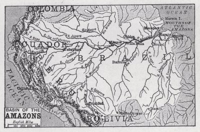 Bacia das Amazonas (litho) de English School