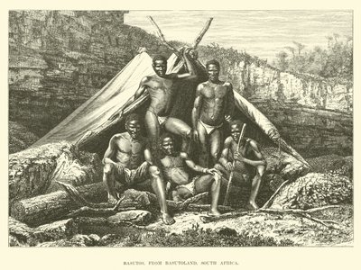 Basutos, de Basutoland, África do Sul de English School