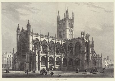 Igreja da Abadia de Bath (gravura) de English School