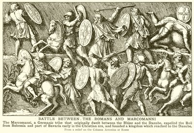Batalha entre os romanos e Marcomanni de English School