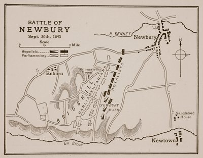 Batalha de Newbury, 20 de setembro de 1643 de English School