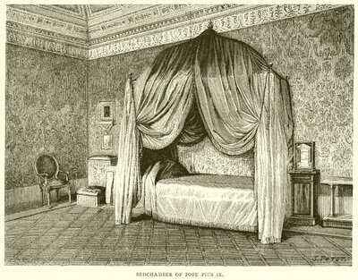 Bedchamber do papa Pius IX de English School