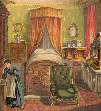 Quarto com limpeza de empregada de English School
