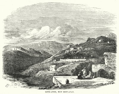 Beth-Aven, agora Beit-Avan (gravura) de English School