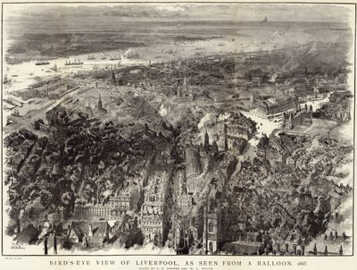 Visão panorâmica de Liverpool de English School