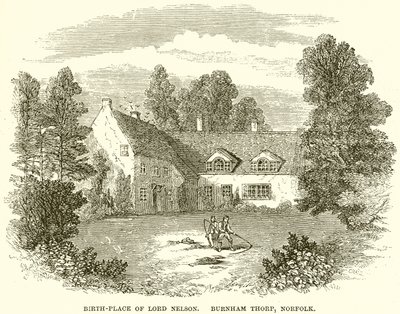 Local de nascimento do Lord Nelson. Burnham Thorp, Norfolk de English School